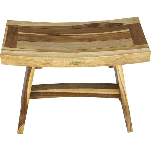  EcoDecors Serenity Shower Bench, Natural