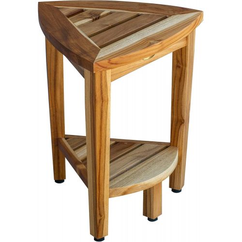  EcoDecors Oasis Shower Stool, Natural