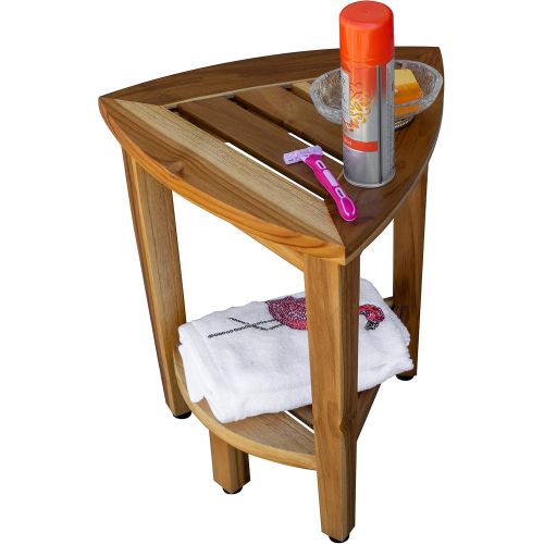  EcoDecors Oasis Shower Stool, Natural