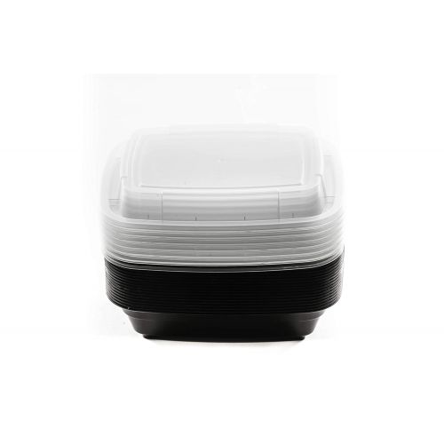 EcoQuality Meal Prep Containers [300 Pack] Rectangle Containers with Lids, Food Storage Bento Box, Microwavable, Premium Bowl, Stir Fry | Lunch Boxes | BPA Free | Freezer/Dishwashe