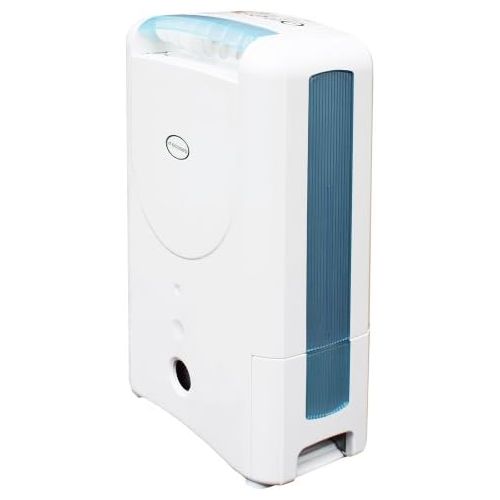  EcoSeb DD122EA-CLASSIC Desiccant Dehumidifier with Ionizer, 15-Pint, White, 120V