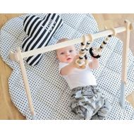 EcoTeething Baby Gym Set | Baby Gym Toys | Baby Gym Set | Wooden Baby Gym | Baby Play Gym | Baby Gift | Baby Shower | Nursery Decor | New Mom Gift