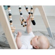 EcoTeething Scandi Baby Gym Toys | Certified Baby Toys | Scandinavian Nursery | Wooden Baby Gym Toys | New Baby Gift | New Mom Gift | Montessori