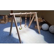 EcoartFactory Baby gym, Scandinavian gym, Montessori toy,Baby fitness, Baby activity center, Wooden baby gym, Play gym, Activity arch