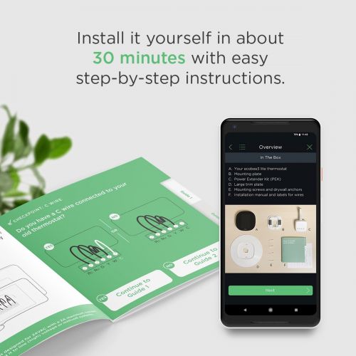  ECOBEE ecobee3 Lite Smart Thermostat 2.0, No Hub Required