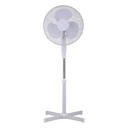  [아마존베스트]Ecoix Stand Fan with Height-Adjustable Base | Tiltable & Oscillation Function | 3 Speed Levels