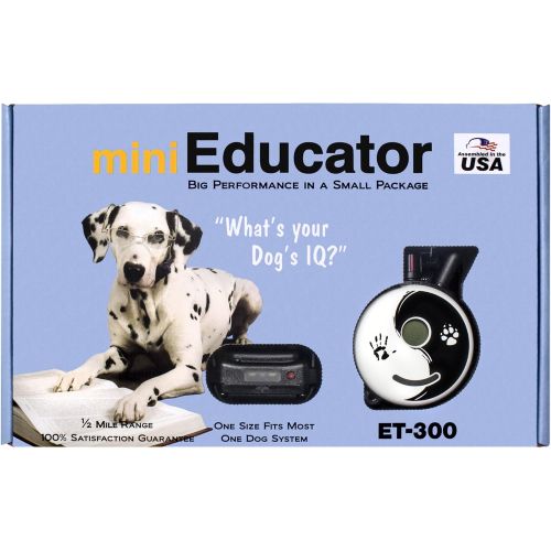  Ecollar E-Collar - ET-300ZEN - 12 Mile Remote Waterproof Trainer Mini Educator - Static, Vibration and Sound Stimulation Collar with PetsTEK Dog Training Clicker