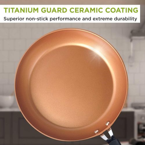  Ecolution Endure 12.5in Deep Fry Pan with Lid Copper (Ecolution)