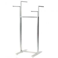 Econoco Adjustable 4-Way Rack, Satin Chrome