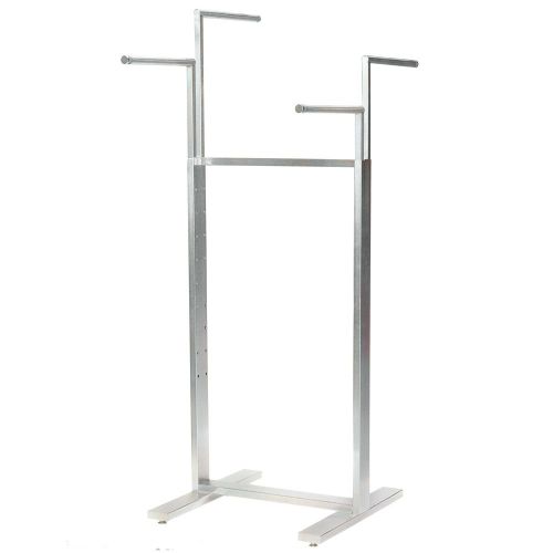  Econoco Adjustable 4-Way Rack, Satin Chrome