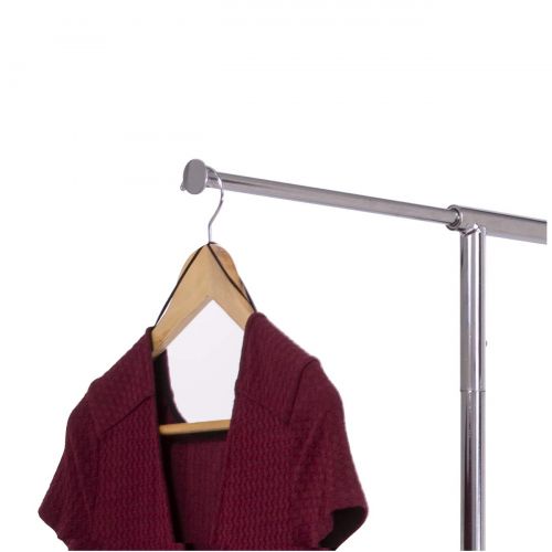  Econoco Adjustable Collapsible Rolling Rack Portable Clothing Rack  for Residential and Commercial Use