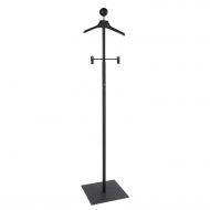 Econoco MAPF4/MAB Womens Floor Standing Costumer with Hanger, Black