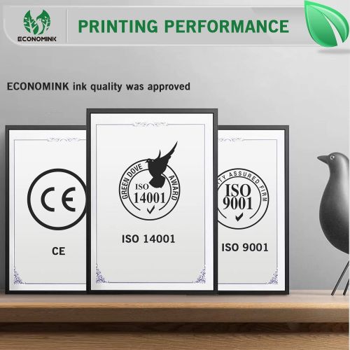  Economink Remanufactured Ink Cartridge Replacement for HP 61XL 61 XL Black Used in Envy 4500 4502 5530 DeskJet 2512 1512 2542 2540 2544 3000 3052a 1055 3051a 2548 OfficeJet 4630 Pr