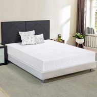 Ecos Living 6 inch Multi-Layer Memory Foam Mattress,White (Queen)