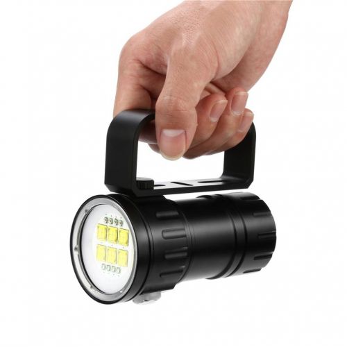  Ecosin Multifunction Diving Fill Light 80m LED Diving Flashlight Photography Light Underwater IPX8 Waterproof Torch Lamp