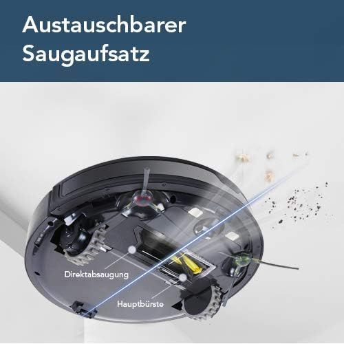  Ecovacs ECOVACS Robotics DEEBOT 901 Saugroboter  Leistungsstarker Staubsauger Roboter mit intelligenter Laser Navigation & MAX-Modus  Akkusauger mit Alexa- & Appsteuerung