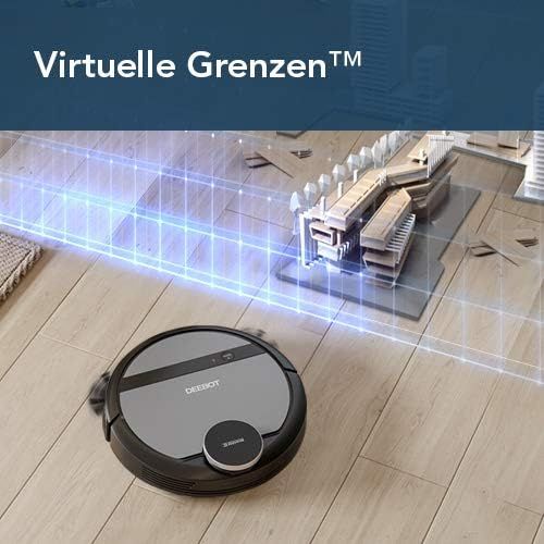  Ecovacs ECOVACS Robotics DEEBOT 901 Saugroboter  Leistungsstarker Staubsauger Roboter mit intelligenter Laser Navigation & MAX-Modus  Akkusauger mit Alexa- & Appsteuerung