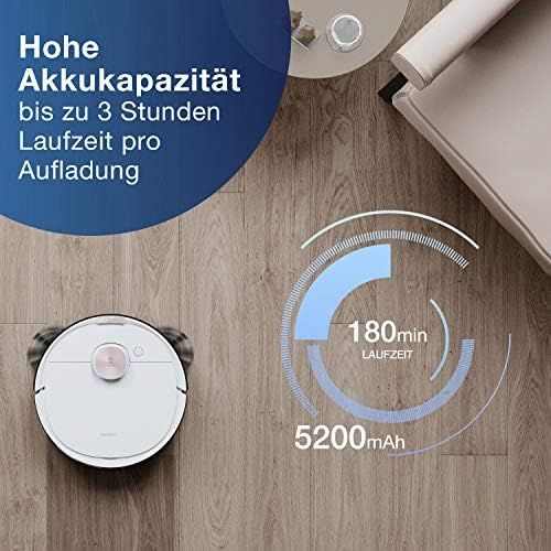  [아마존베스트]Ecovacs Deebot Ozmo T8 Vacuum and Mop Robot