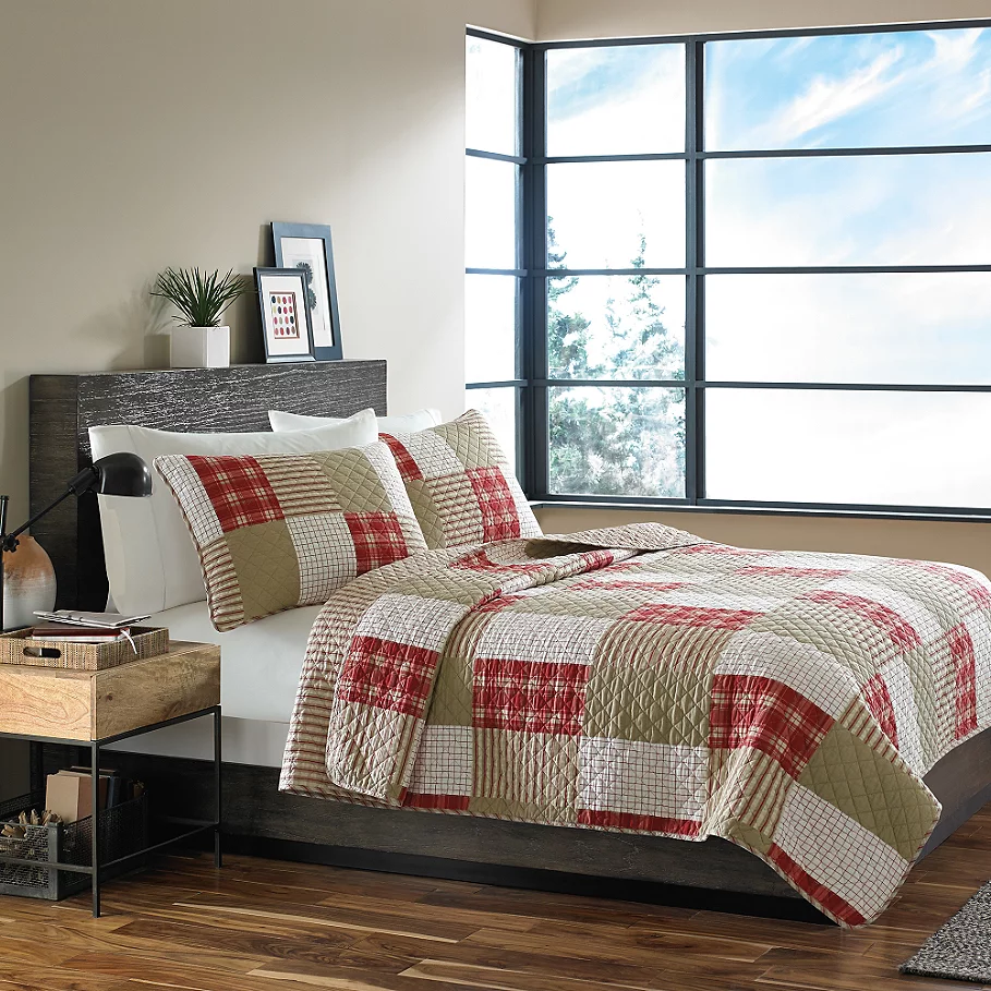  Eddie Bauer Camano Island Plaid Quilt Set