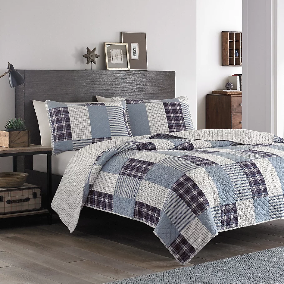  Eddie Bauer Camano Island Plaid Quilt Set