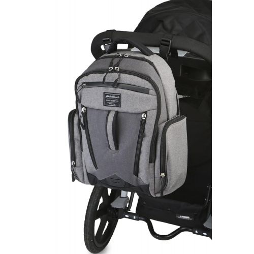  Eddie Bauer Back Pack Diaper Bag, Grey Heather