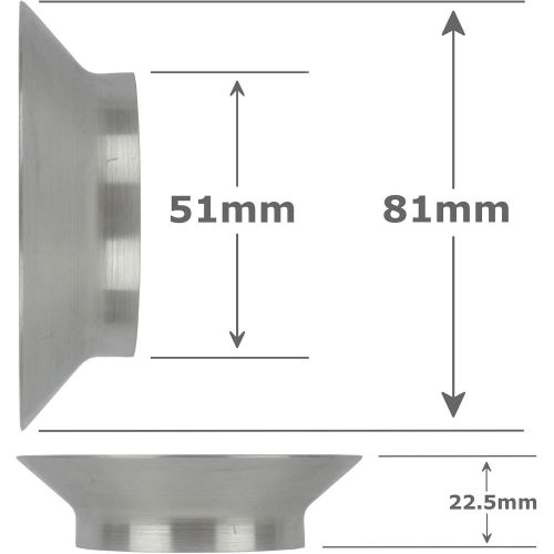  [아마존베스트]Edesia Espress Filling funnel for coffee grinder  against scattering loss  round  for portafilters with 51 mm diameter