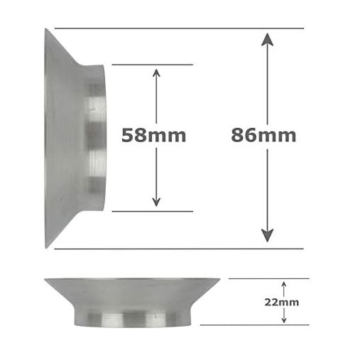  [아마존베스트]Edesia Espress Filling funnel for coffee grinder  against scattering loss  round  for portafilters with 58 mm diameter