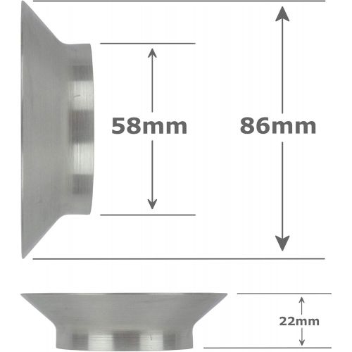  [아마존베스트]Edesia Espress Filling funnel for coffee grinder  against scattering loss  round  for portafilters with 58 mm diameter