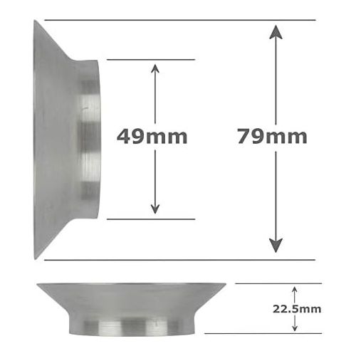  [아마존베스트]Edesia Espress Funnel for coffee grinder  against scattering losses  round  for filter holders with 49 mm diameter