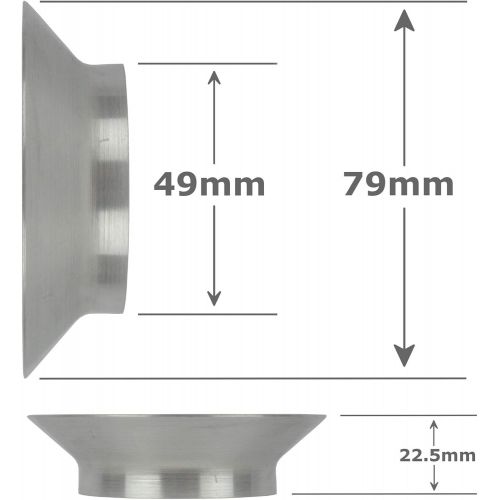  [아마존베스트]Edesia Espress Funnel for coffee grinder  against scattering losses  round  for filter holders with 49 mm diameter