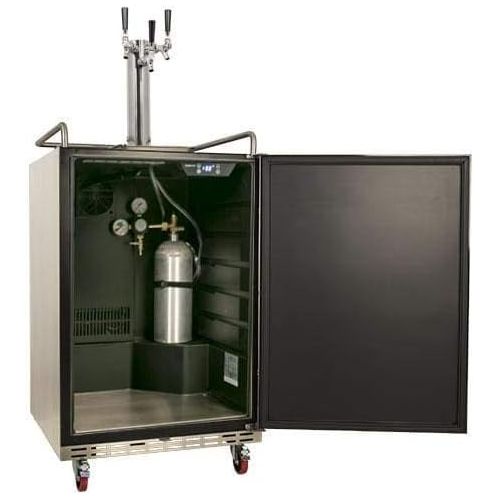  [아마존베스트]EdgeStar KC7000SSODTRIP Full Size Tower Cooled Triple Tap Built-In Outdoor Kegerator - Stainless Steel