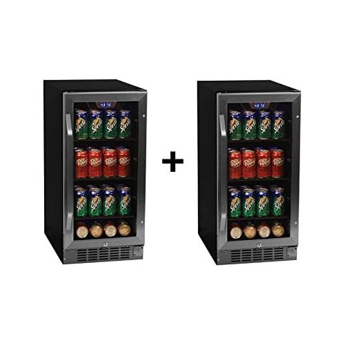  EdgeStar CBR901SGDUAL 160 Can 30 Built-in Side-by-Side Beverage Cooler