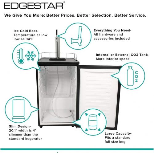  EdgeStar KC2000 Full Size Kegerator and Keg Beer Cooler