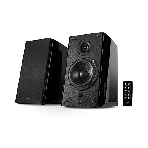  [아마존베스트]Edifier R2000DB Powered Bluetooth Bookshelf Speakers - Near-Field Studio Monitors - Optical Input - 120 Watts RMS - Black