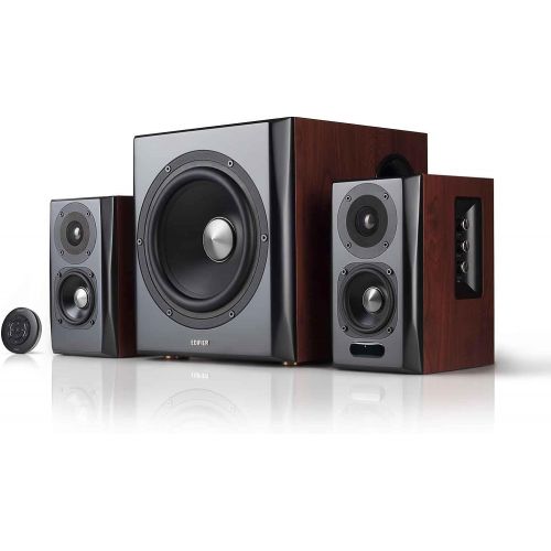  [아마존베스트]Edifier S350DB Bookshelf Speaker and Subwoofer 2.1 Speaker System Bluetooth v4.1 aptX Wireless Sound for Computer Rooms, Living Rooms and Dens