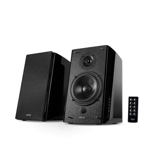  Edifier R2000DB Powered Bluetooth Bookshelf Speakers - Near-Field Studio Monitors - Optical Input - 120 Watts RMS - Black