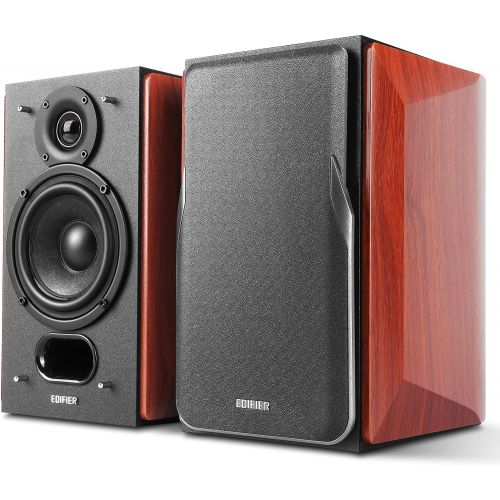  Edifier P17 Passive Bookshelf Speakers - 2-Way Speakers with Built-in Wall-Mount Bracket - Perfect for 5.1, 7.1 or 11.1 Side/Rear Surround Setup - Pair