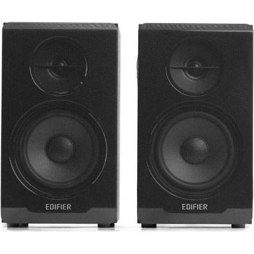  Edifier R33BT Active Bluetooth Computer Speakers - 2.0 Bookshelf Speaker - Powered Studio Monitor, Black - Pair
