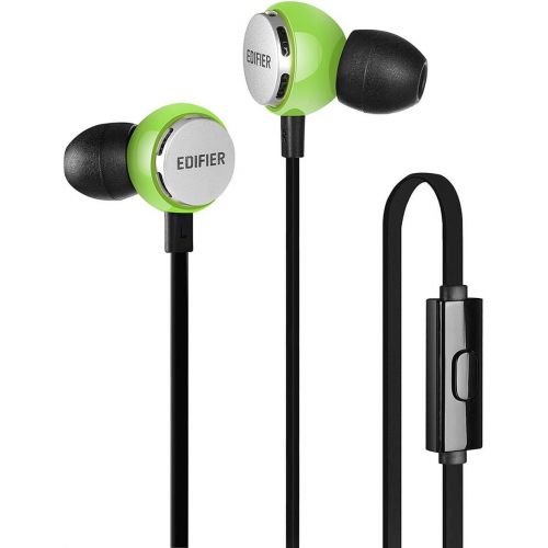  Edifier P293 in-Ear Computer Headset - IEM in Ear Monitor Earbud Headphone, Cellphone Earphones with Mic and Remote for iPhone, Android, Samsung, HTC, LG Smartphones - Candy Green