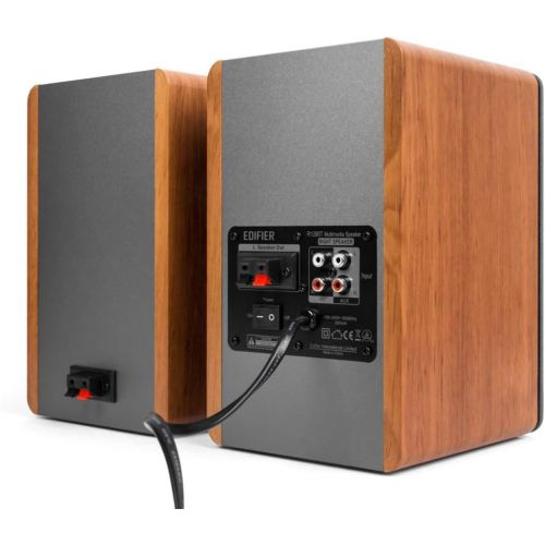  Edifier R1280T Powered Bookshelf Speakers - 2.0 Stereo Active Near Field Monitors - Studio Monitor Speaker - Wooden Enclosure - 42 Watts RMS