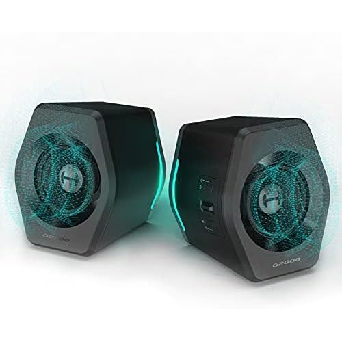  [아마존베스트]Edifier G2000 PC Computer Speakers for Desktop, Gaming, Laptop, Mac,Woofer Speakers Bluetooth, Bass Multimedia Speakers USB with subwoofer, RGB Lights, 3.5mm AUX inputs,Black