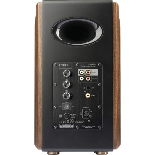 [아마존베스트]Edifier S2000MKIII Powered Bluetooth Bookshelf 2.0 Speakers - Near-Field Active Tri-Amped 130w Studio Monitor Speakers for Audiophiles with Wireless, Line-in and Optical Input