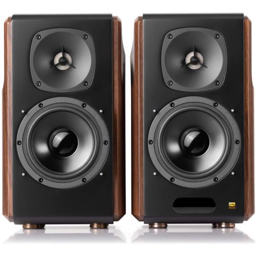  [아마존베스트]Edifier S2000MKIII Powered Bluetooth Bookshelf 2.0 Speakers - Near-Field Active Tri-Amped 130w Studio Monitor Speakers for Audiophiles with Wireless, Line-in and Optical Input