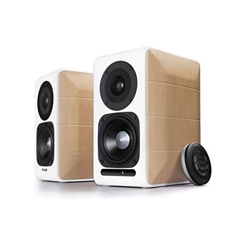  [아마존베스트]-Service-Informationen Edifier S880DB Bluetooth Shelf Speaker System Wood/White