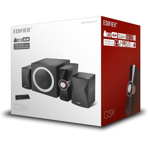  Edifier C3X speaker set speaker sets (Wired, Amplifier, Stand alone, 2 way, 116 x 160 x 203 mm, 267 x 283 x 265 mm)