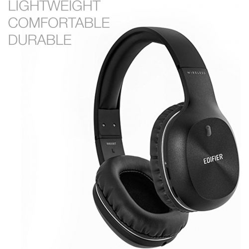  Edifier W800BT Bluetooth Headphones - Over-The-Ear Wireless Headphone, Long Battery Life, Lightweight, Fast Charging - Black