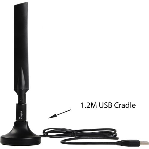  Edimax EW-7811UAC 11AC Dualband USB Adapter with High Gain Antenna and Free USB Extension Cradle for Better Signal Reception & Transmission