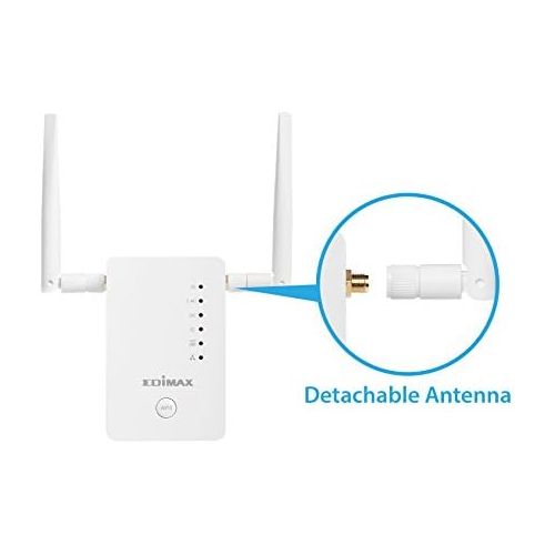  Edimax Gemini Wi-Fi Roaming Kit, Two AC1200 Wi-Fi Extenders with Smart Roaming, White