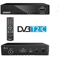 Edision Progressive Hybrid Lite DVB C/T Cable / Terrestrial Receiver for Digital Cable and Terrestrial TV (Full HD, HDMI, USB 2.0, Media player, wireless optional)