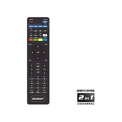  Edision PICCOLLO S2+T2/C Combo Receiver H.265/HEVC (DVB S2, DVB T2, DVB C) CI Full HD USB Black